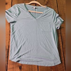 Green Envelope T - Shirt Sage Green Womens Small